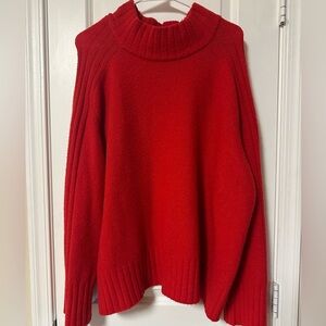 Ava & Viv Vibrant Red Turtleneck Sweater